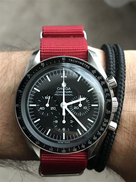 omega speedmaster red nato|omega speedmaster best price.